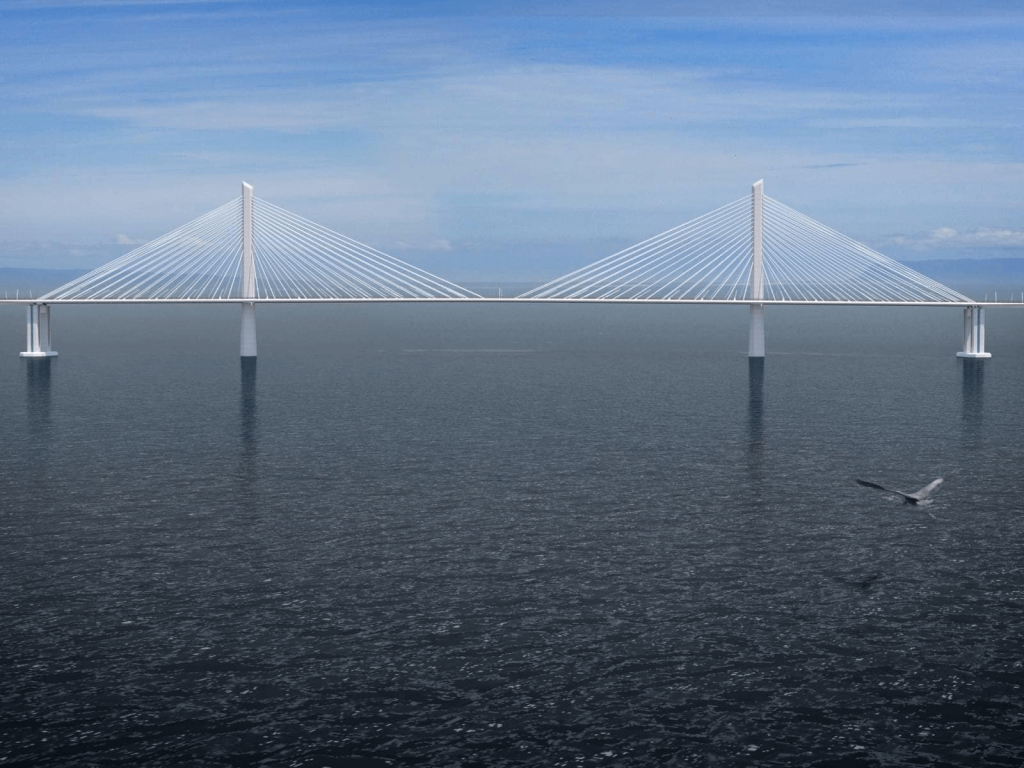 Rendered design of Bataan-Cavite Interlink Bridge (Courtesy: DPWH)