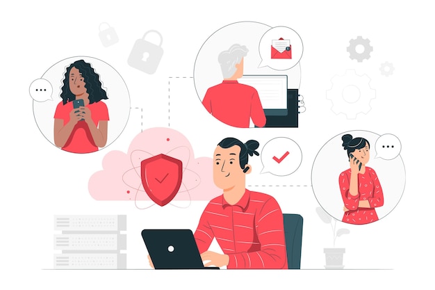 How to protect personal data l Endpoint concept illustration