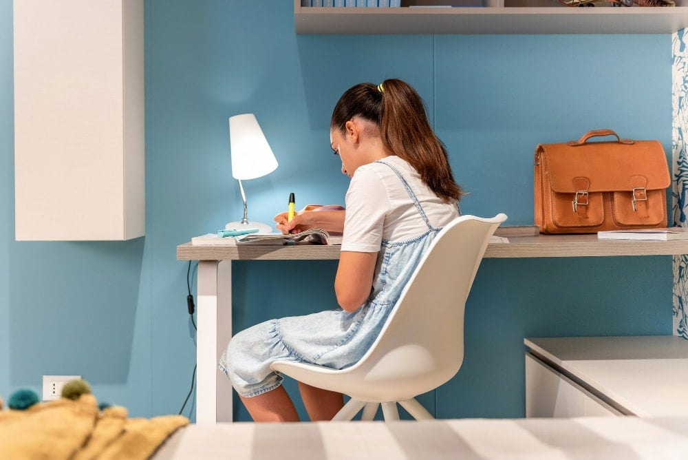 Creating a study space at home before kids return to school from summer holidays