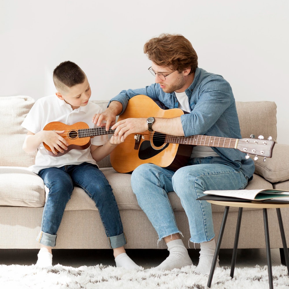 Teaching music to kids at home
