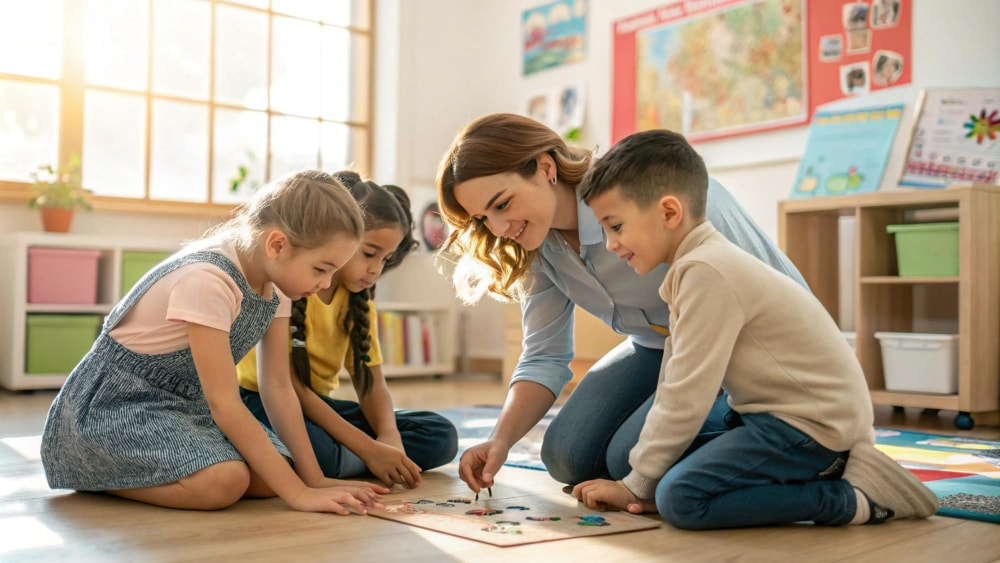 A child's teacher plays a crucial role in child development and building their social skills to help them make friends with other kids