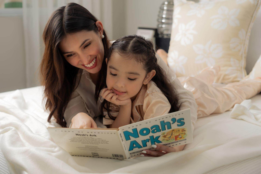 Setting a bedtime story routine for kids