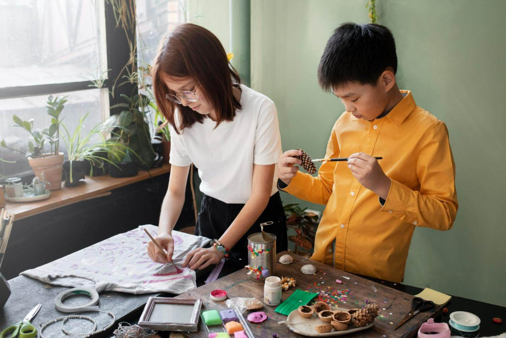 Art therapy is a creative hobby that can reduce stress