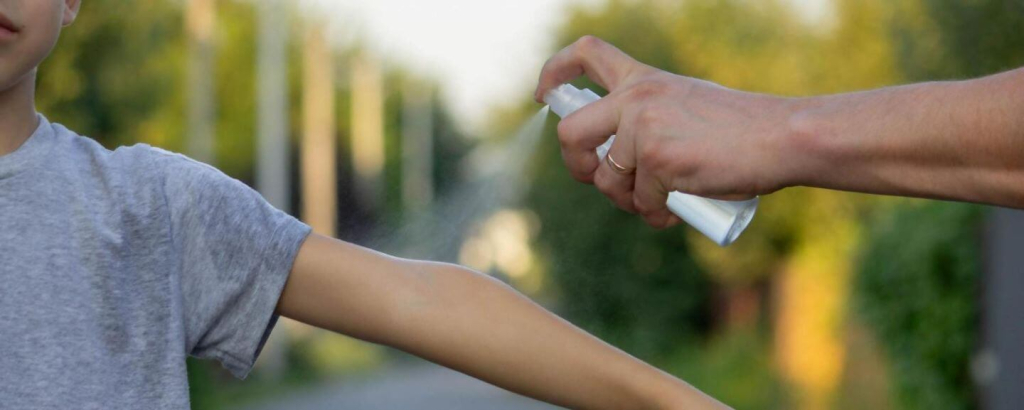 Prevent dengue: Protect children from mosquito bites by using mosquito repellent, have them wear protective clothing like shirts with long sleeves.