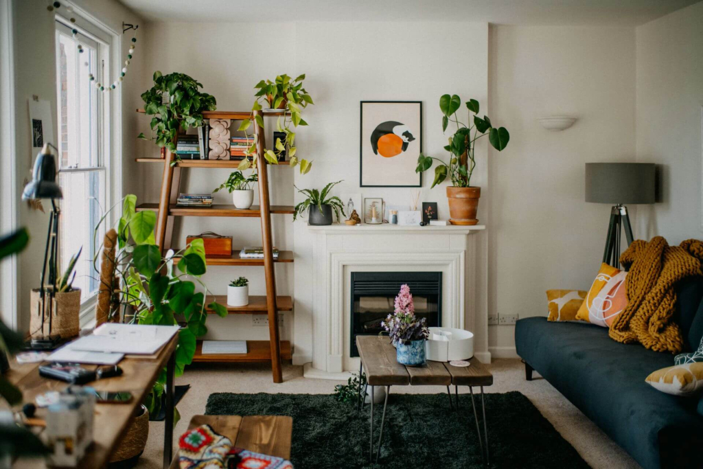 Bringing the outside world into your house, for example, adding plants into your living room, invites more peace and zen into your everyday.  