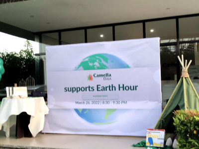 camella baia supports earth hour 2022